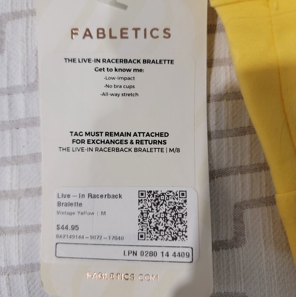 Fabletics Live-In Racerback- Med - Picture 6 of 6